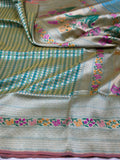 Handwoven Pure Banarasi Silk Katan Saree