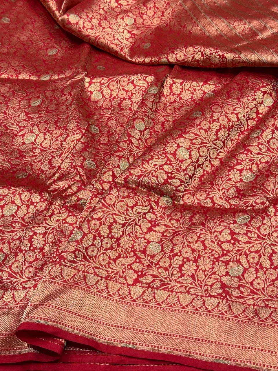 Banarasi Minakari Pure Silk Brocade Saree