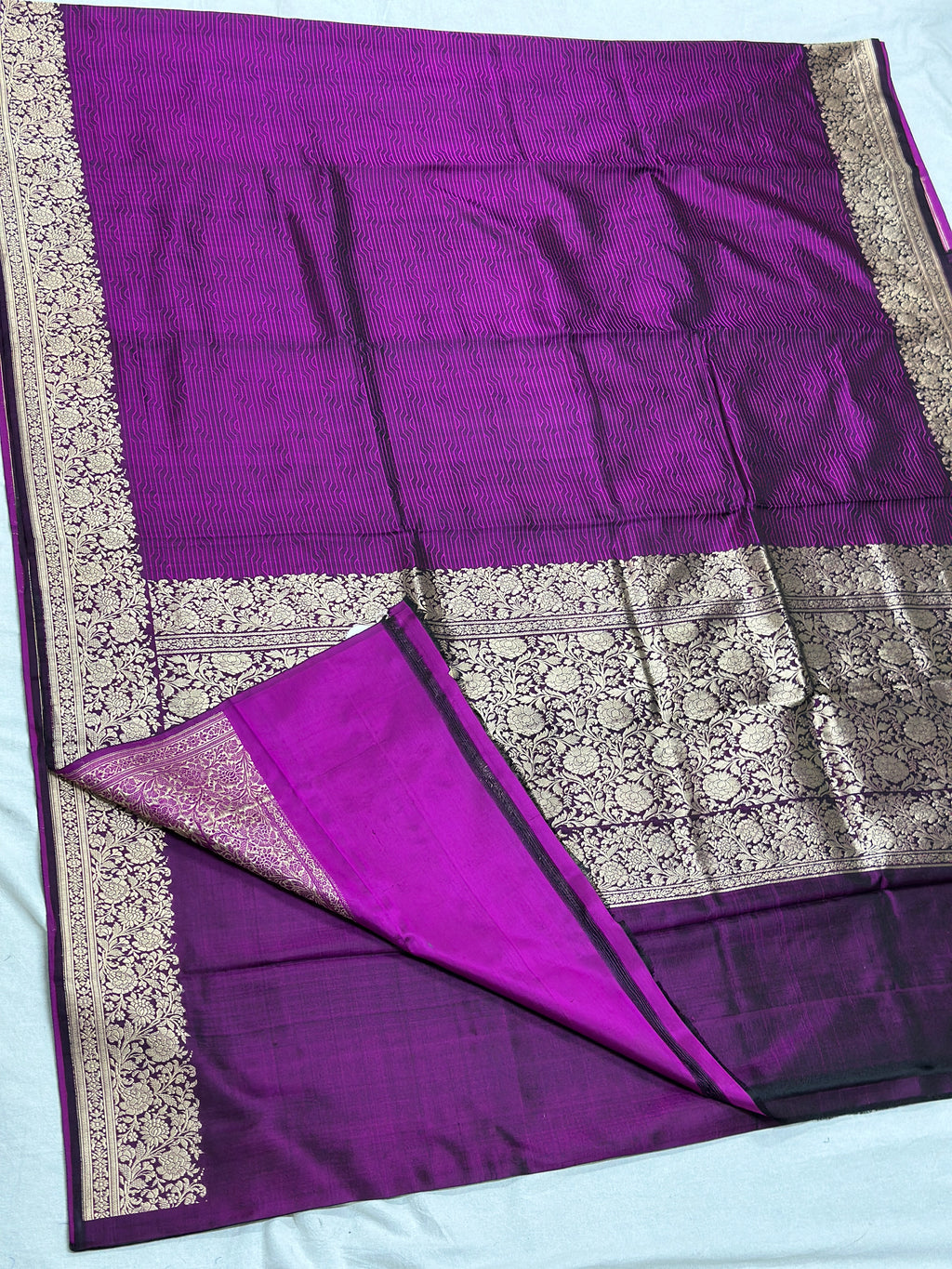 Handwoven Banarasi Pure Mashru Satin Silk Saree