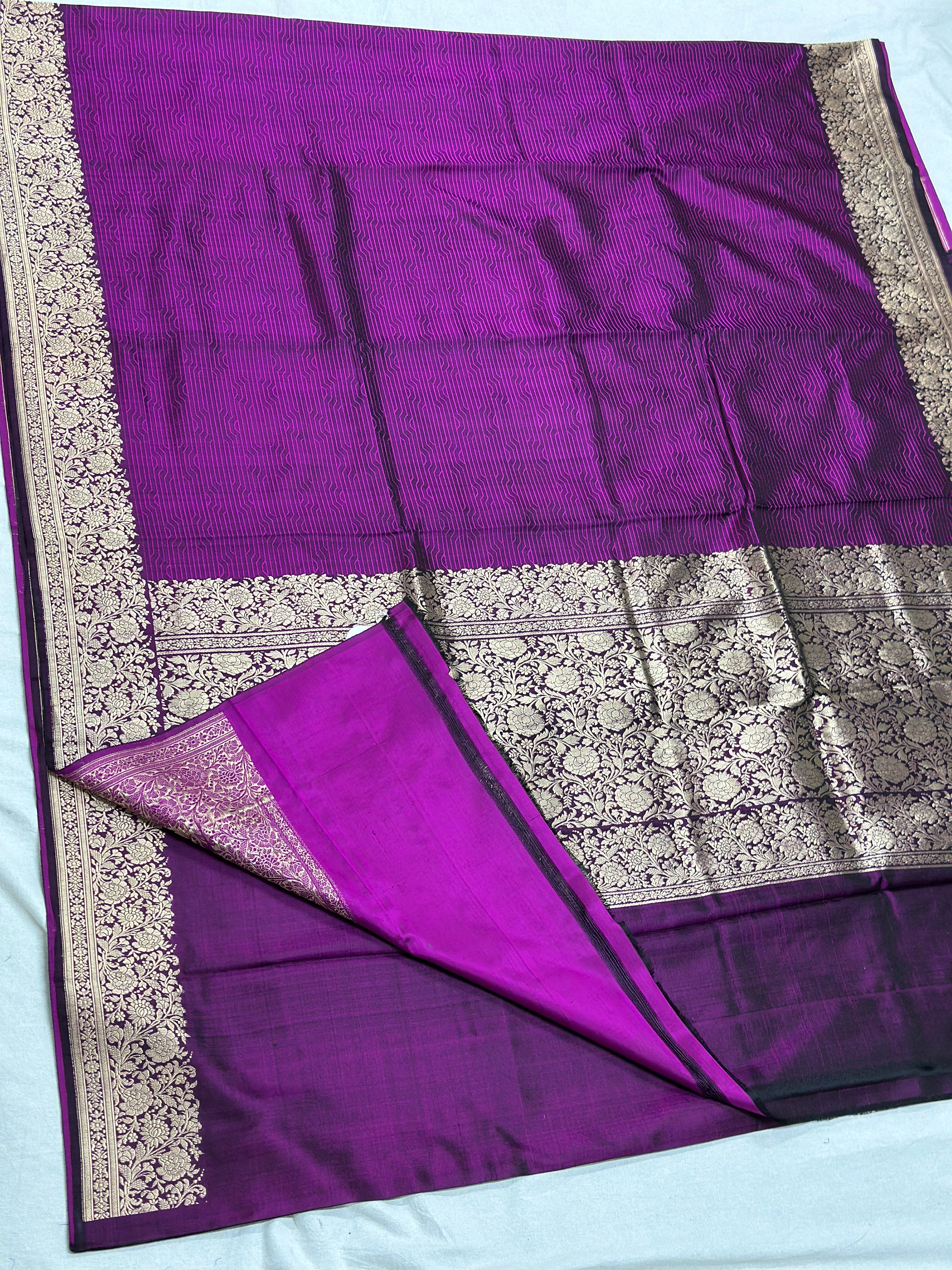 Handwoven Banarasi Pure Mashru Satin Silk Saree