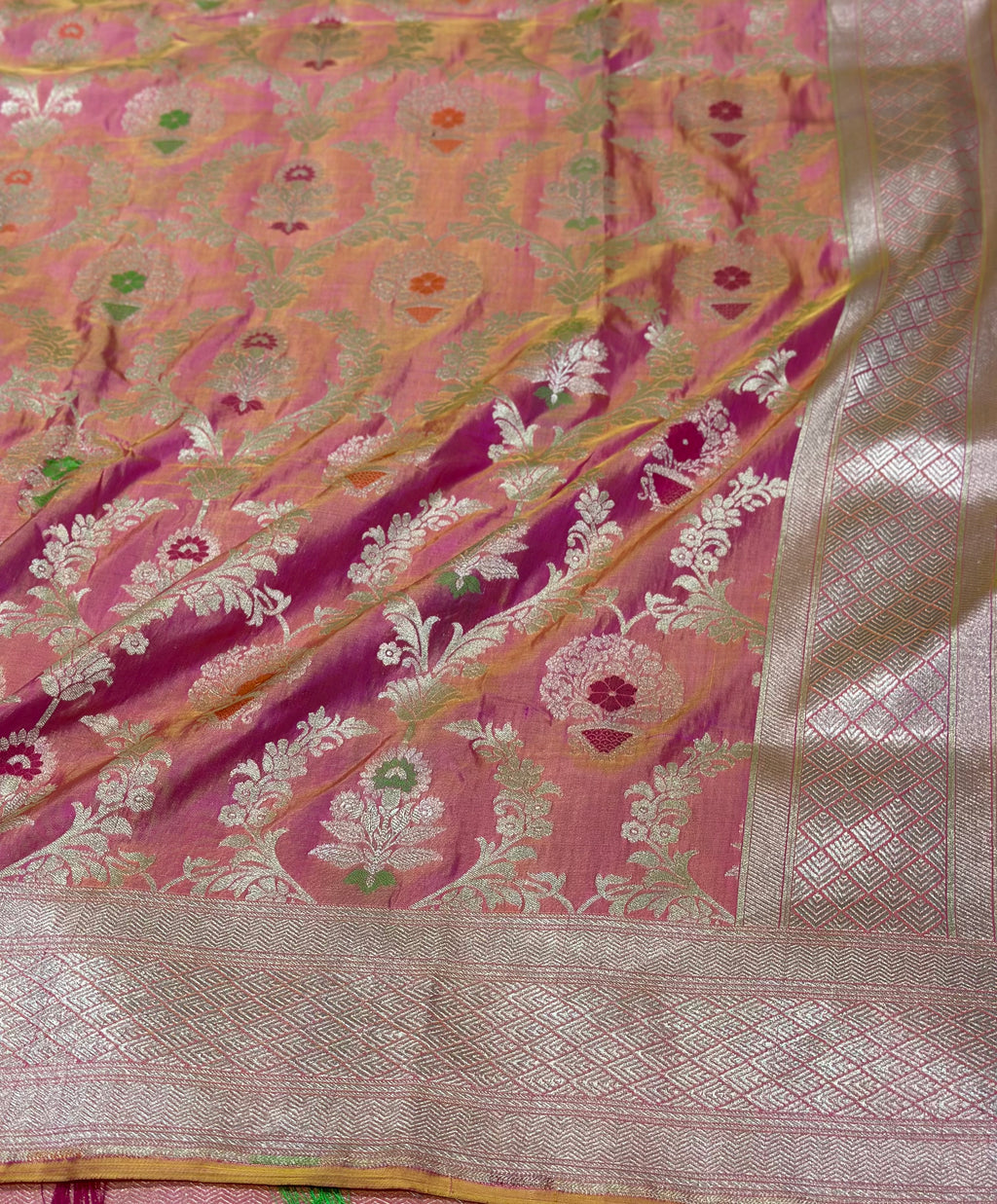 Handloom pure katan silk