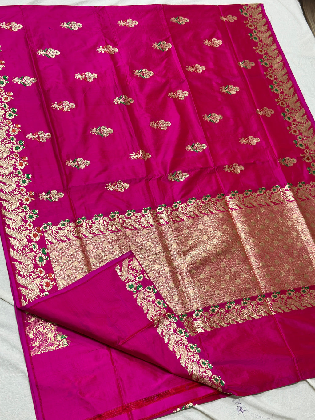 Pink Handwoven Banarasi Silk Saree