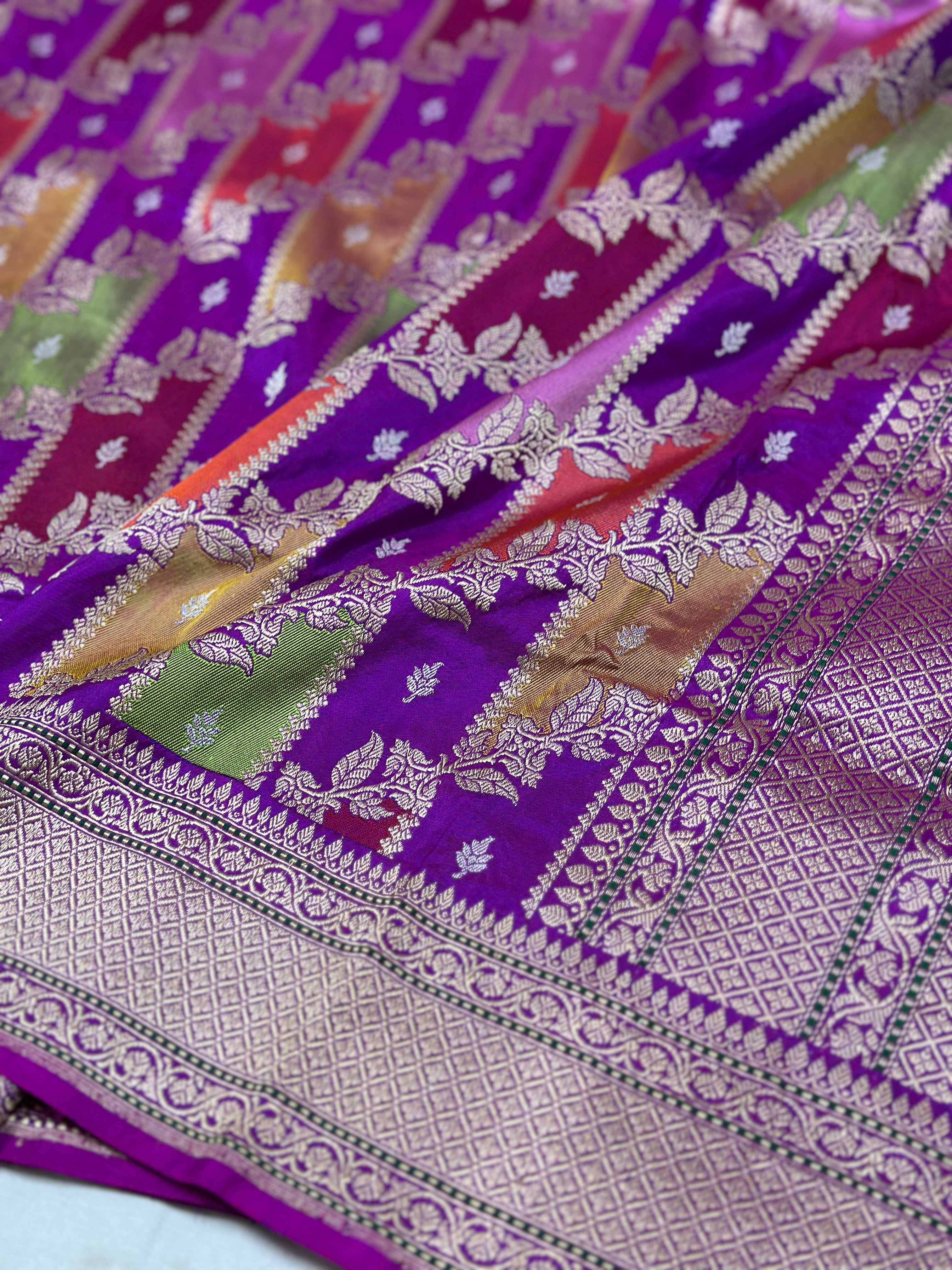 Handwoven Banarasi Rangkaat Saree