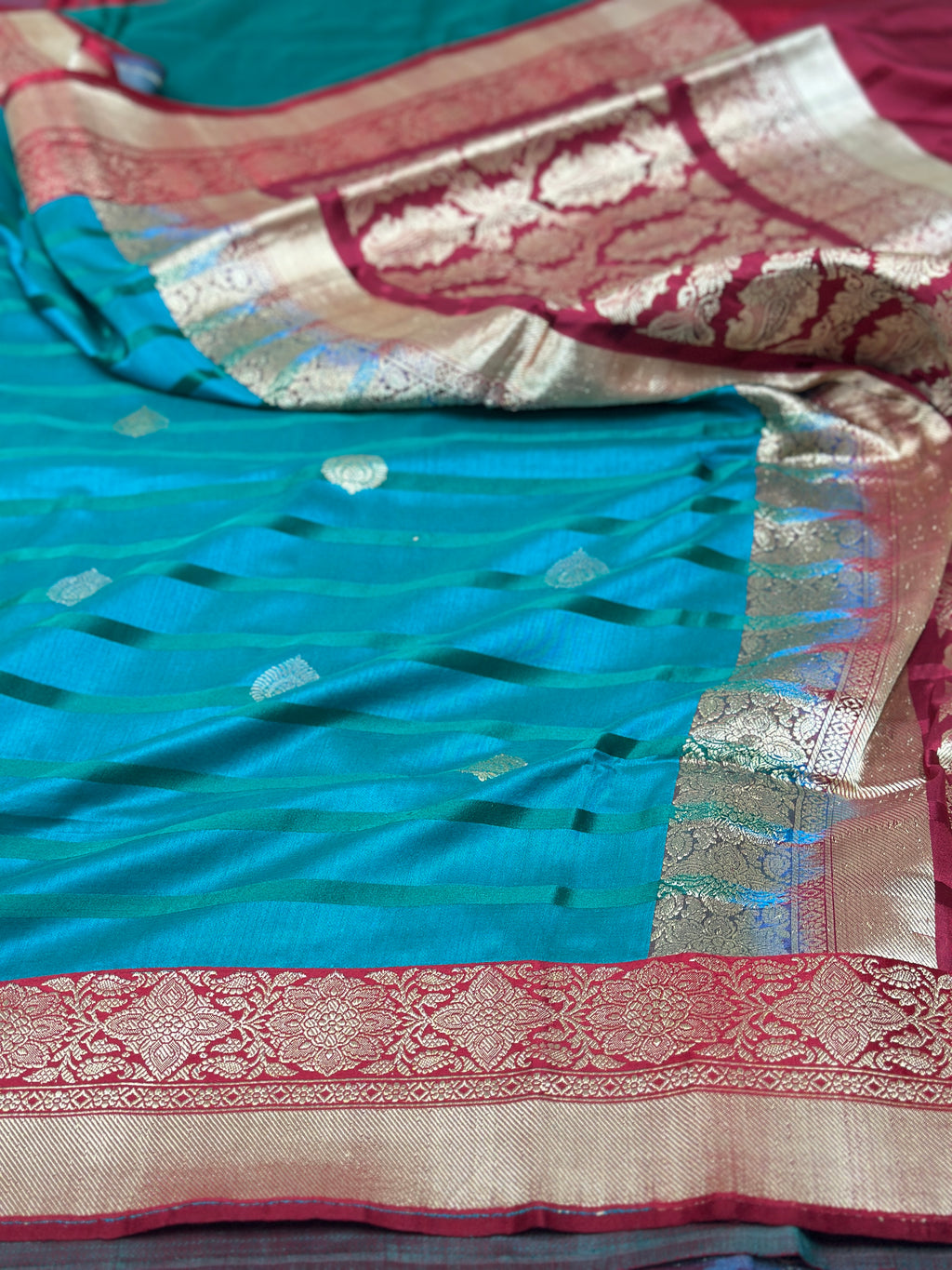 Handwoven Banarasi Pure Mashru Satin Silk Saree