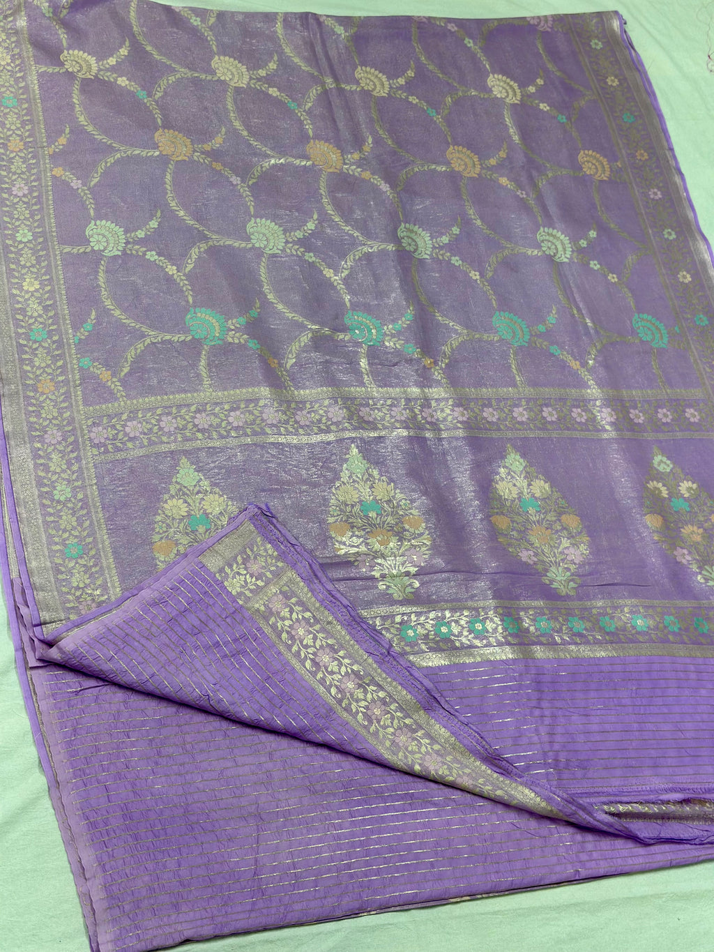 Pure Banarasi Tissue Khaddi Saree
