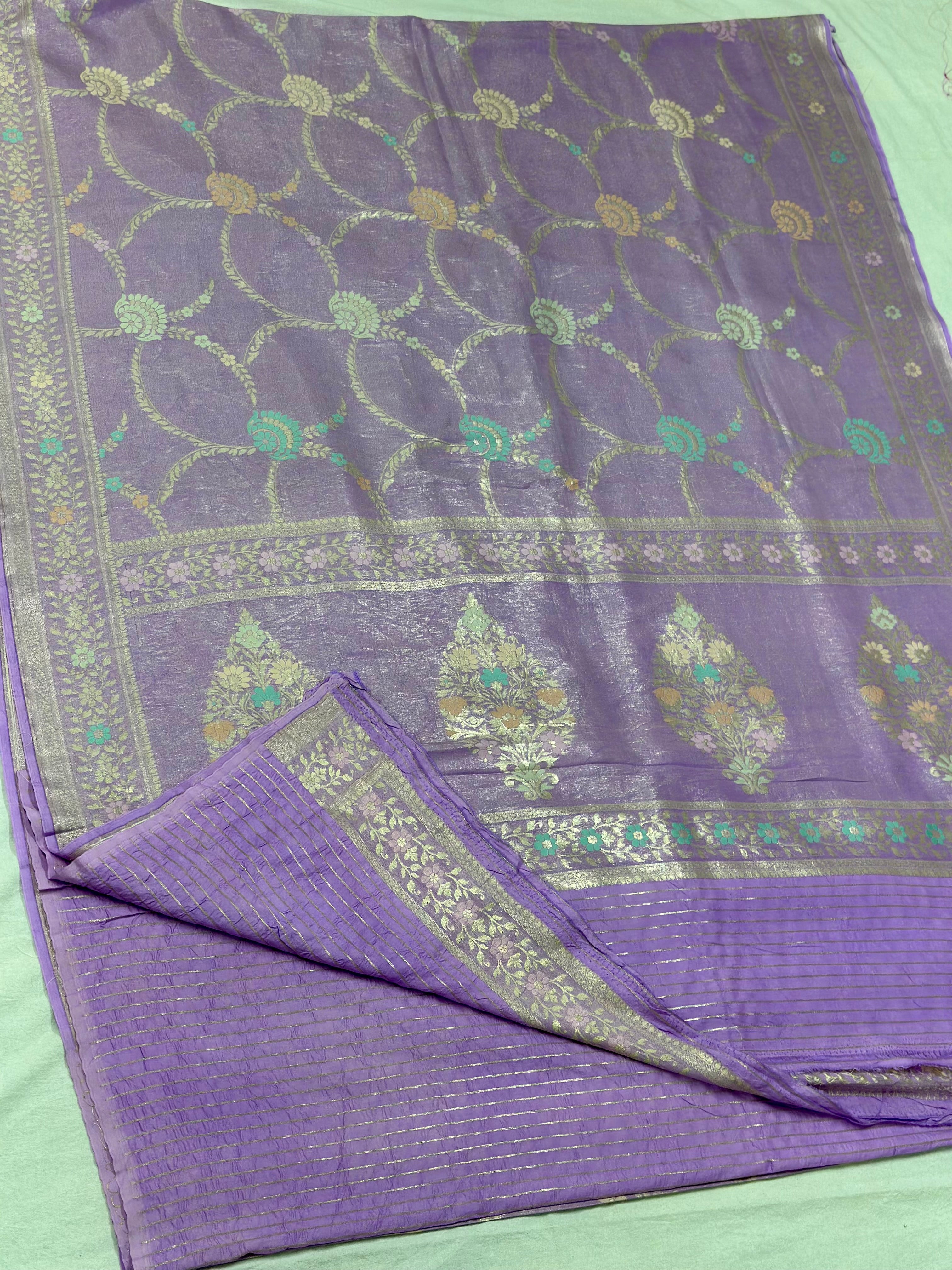 Pure Banarasi Tissue Khaddi Saree