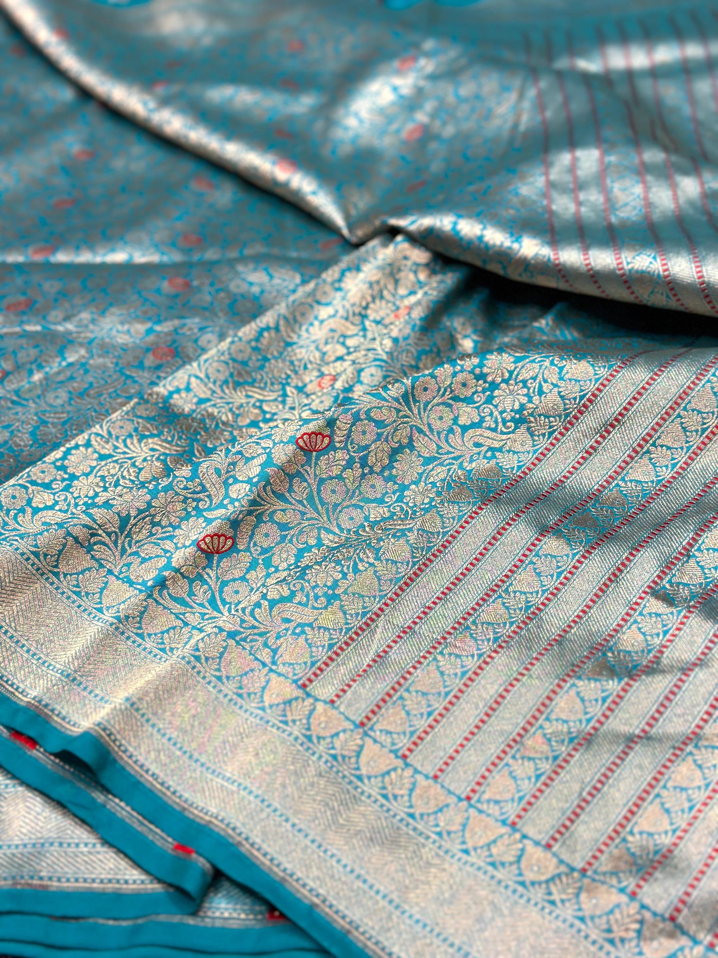 Banarasi Minakari Pure Silk Brocade Saree