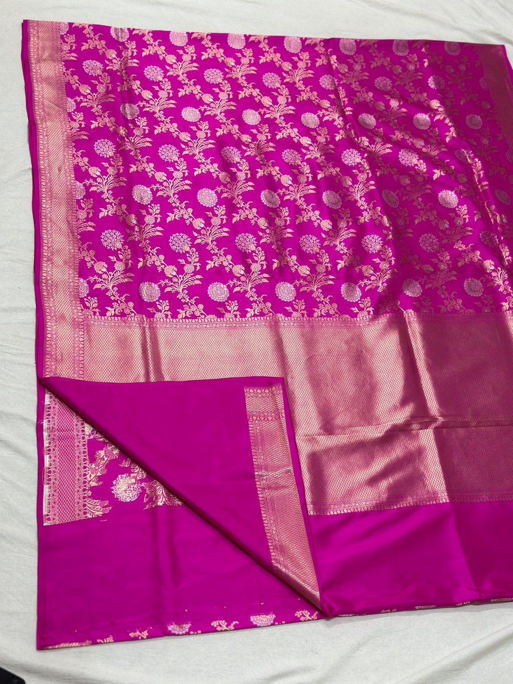 Pink Minakari pure katan silk saree