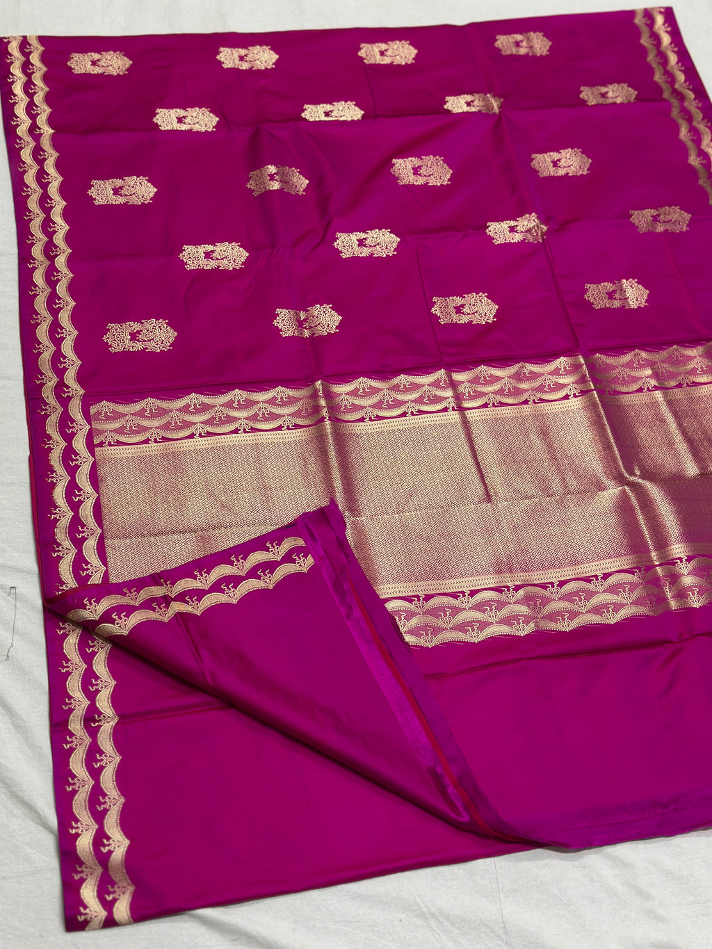 Handwoven Banarasi Pure Mashru Satin Silk Saree
