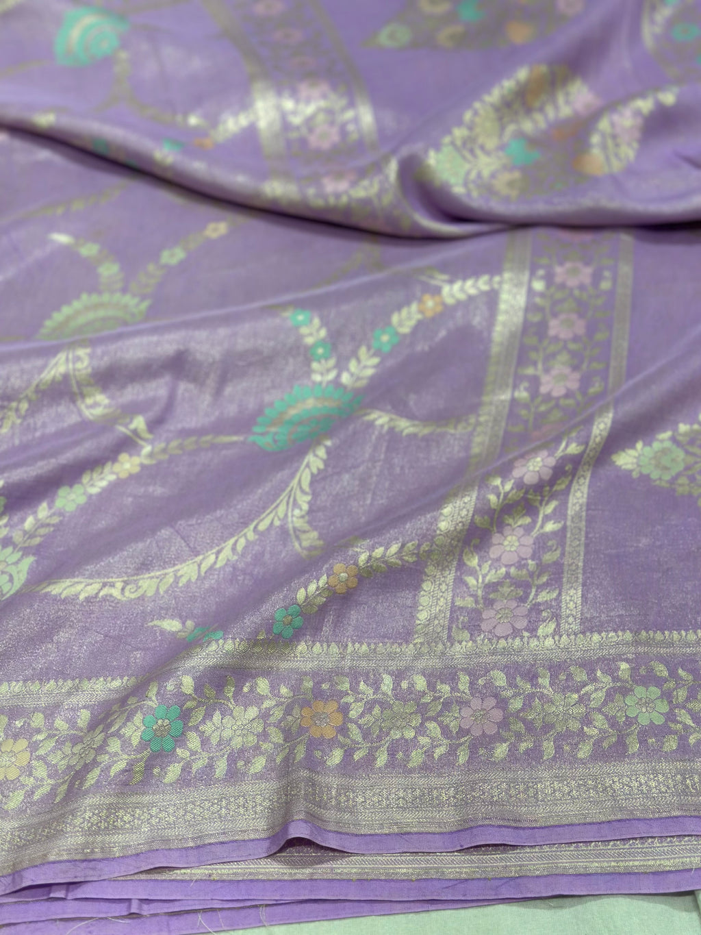 Pure Banarasi Tissue Khaddi Saree
