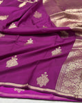 Handwoven Banarasi Pure Mashru Satin Silk Saree