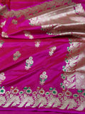 Pink Handwoven Banarasi Silk Saree