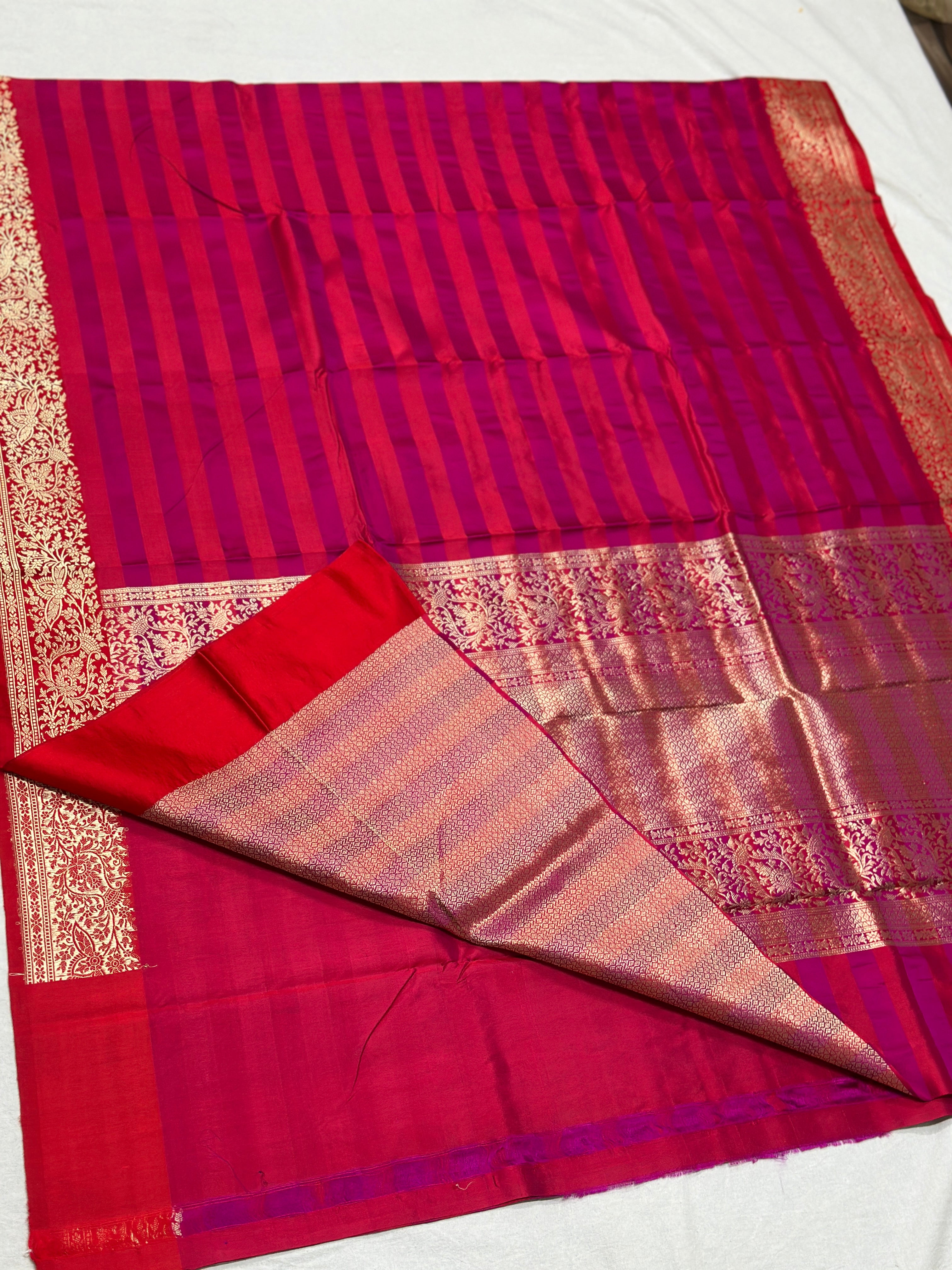 Handwoven Banarasi Pure Mashru Satin Silk Saree