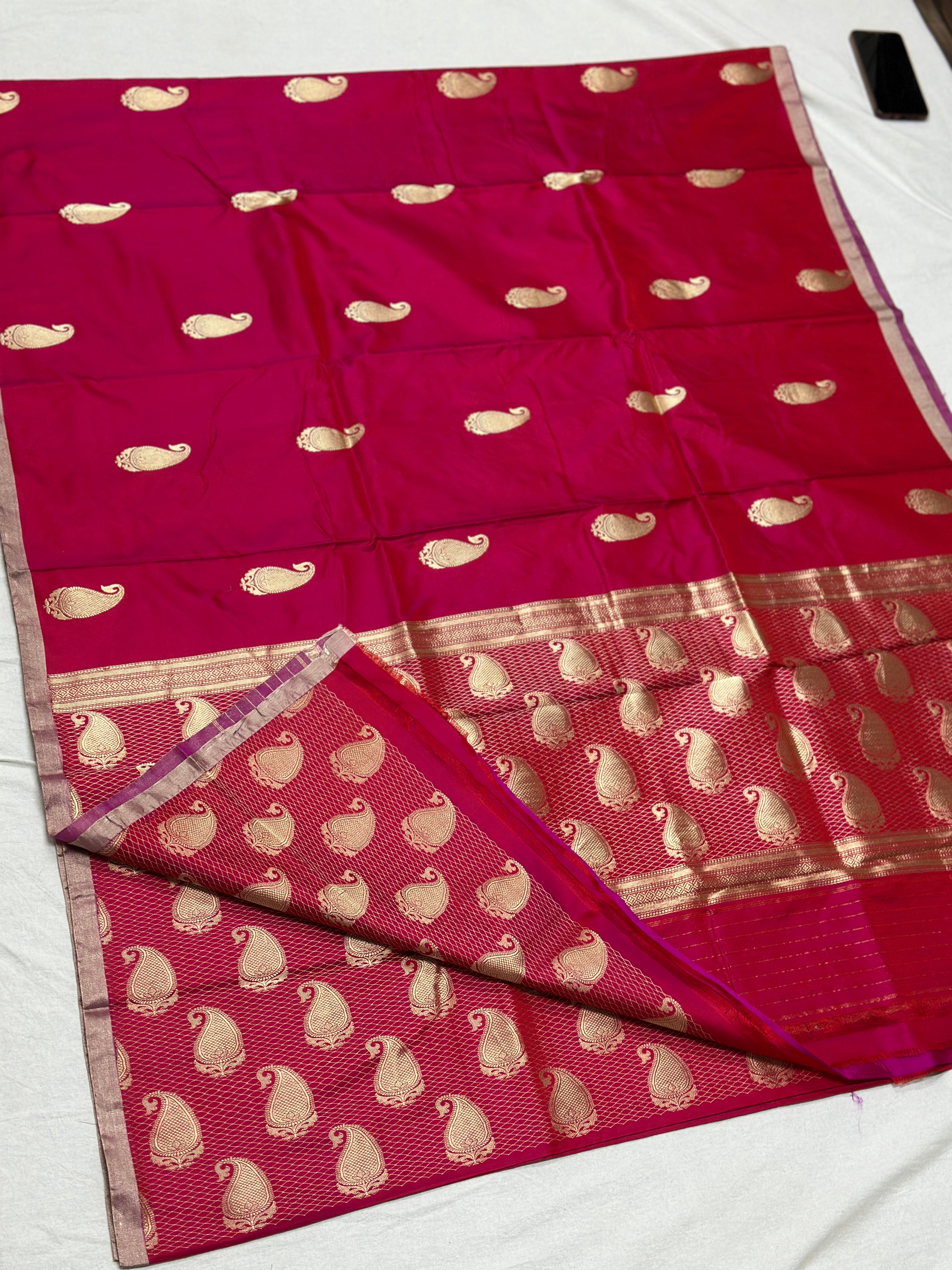 Handwoven Banarasi Pure Mashru Silk Saree