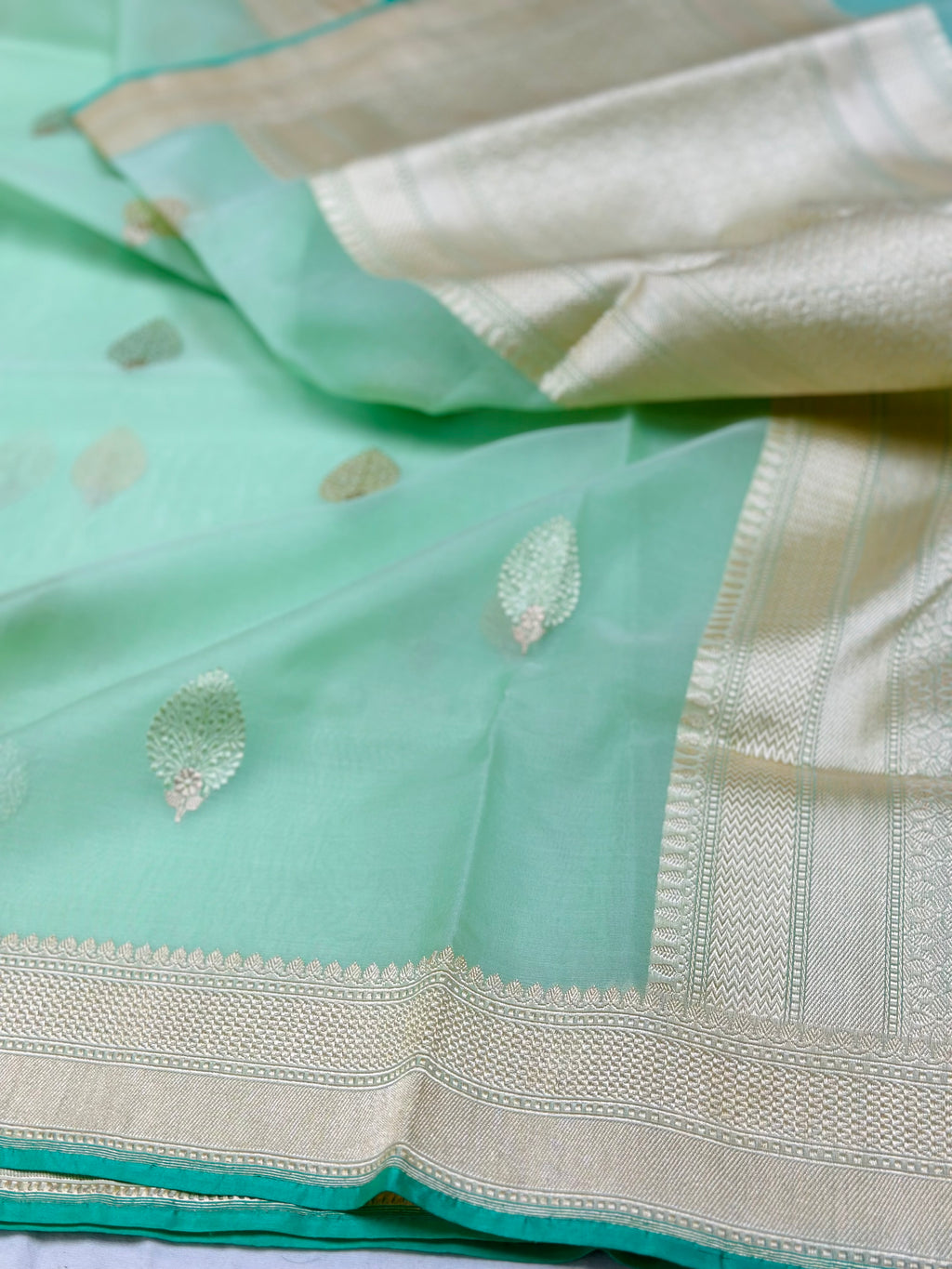 Handwoven Pure  Organza Saree
