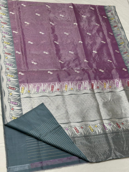 Handwoven Pure Banarasi Tissue Silk Saree