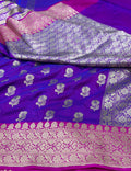 Magenta Pink Handloom pure katan silk saree