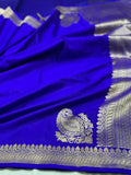 Handwoven Pure Banarasi Mashru Silk Saree
