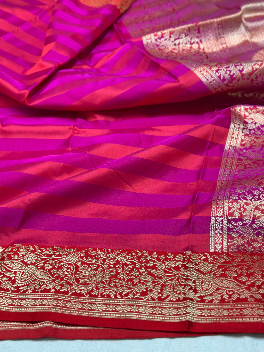 Handwoven Banarasi Pure Mashru Satin Silk Saree