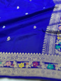 Royal Blue Handwoven Pure Banarasi Silk Saree