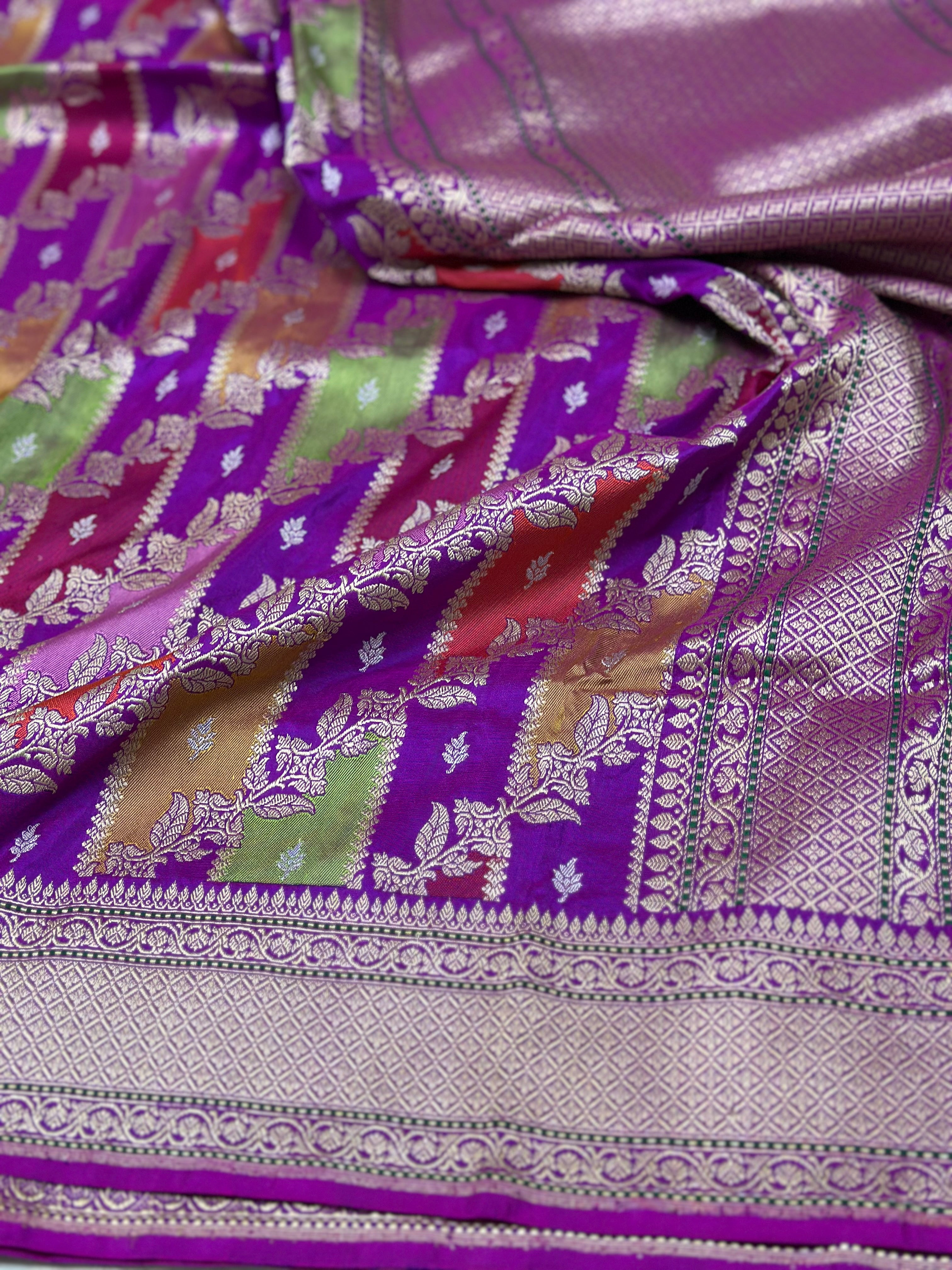 Handwoven Banarasi Rangkaat Saree