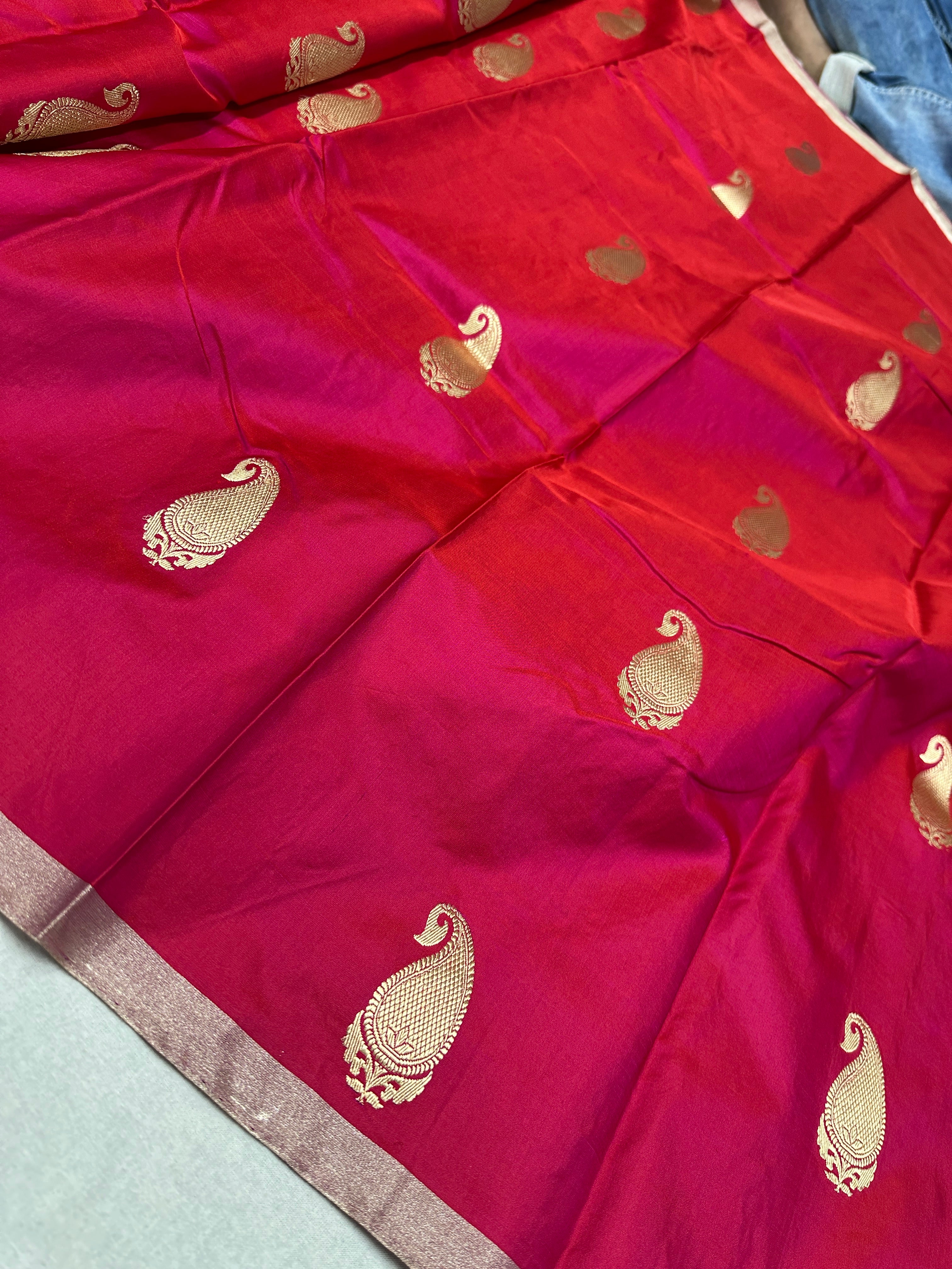 Handwoven Banarasi Pure Mashru Silk Saree