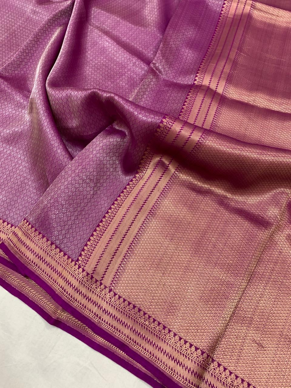 Pure Banarasi Mashru Silk Saree