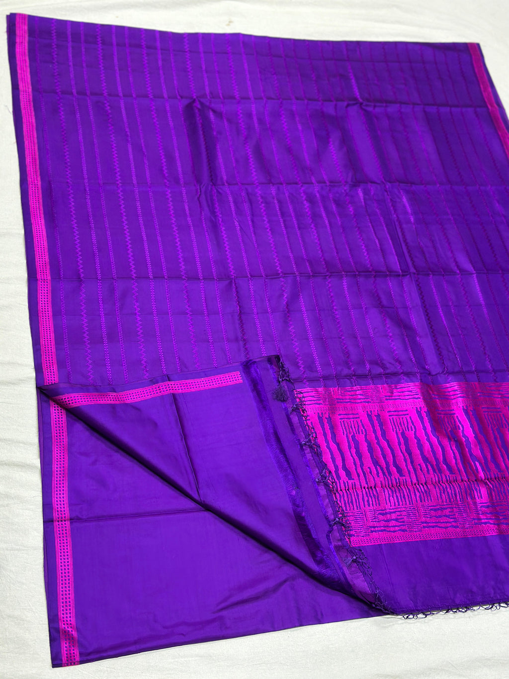 Handwoven Pure Banarasi Mashru Silk Saree