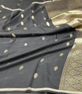 Handwoven Pure Banarasi Mashru Silk Saree