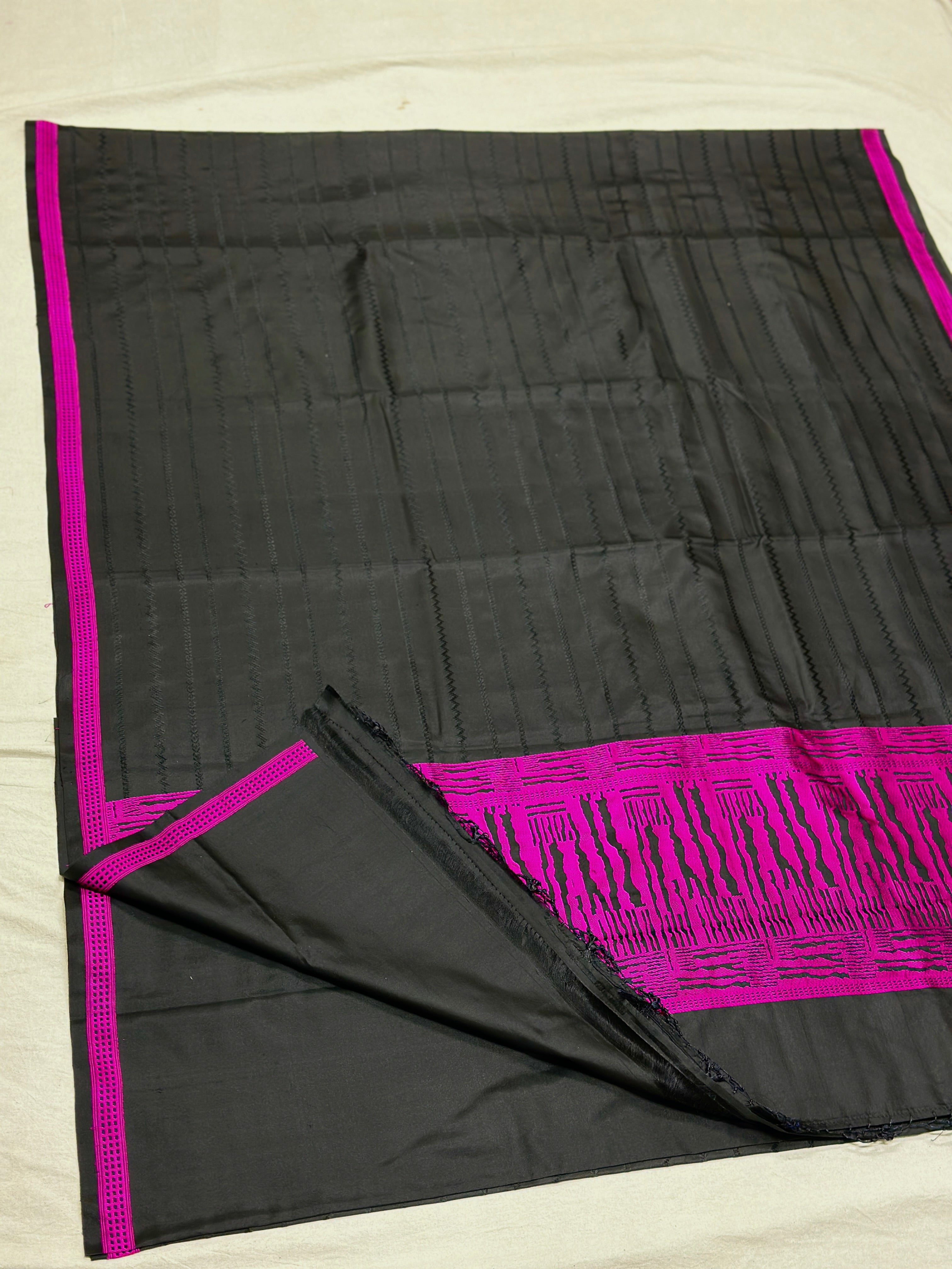 Handwoven Pure Banarasi Mashru Silk Saree