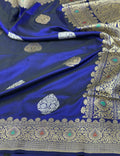 Handwoven Banarasi Mashru Silk Saree