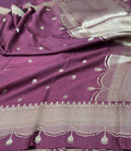 Handwoven Pure Banarasi Mashru Silk Saree