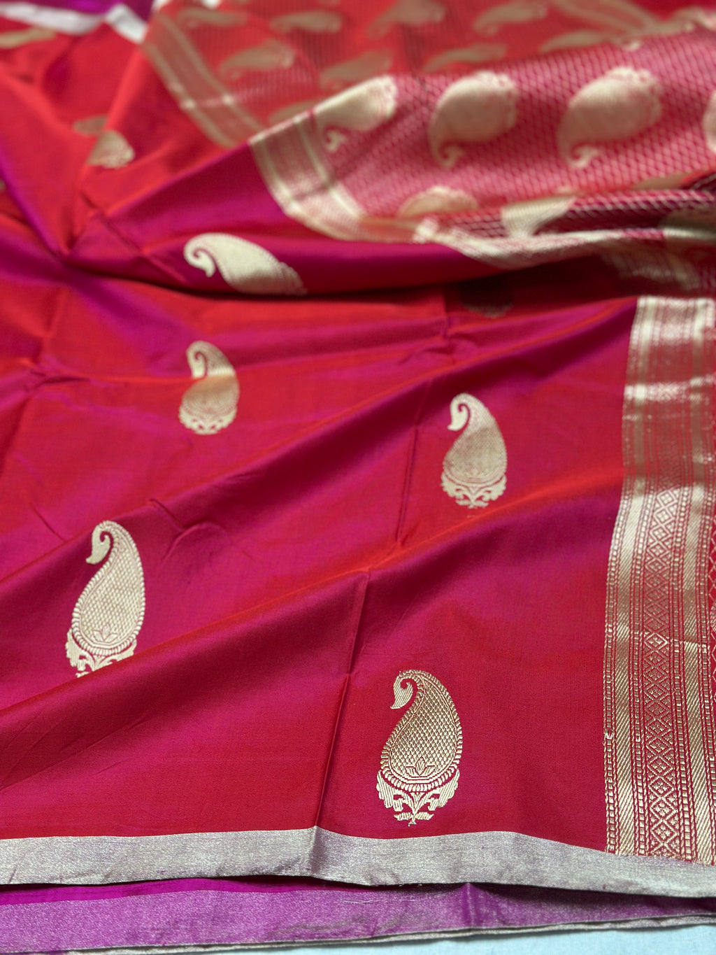 Handwoven Banarasi Pure Mashru Silk Saree