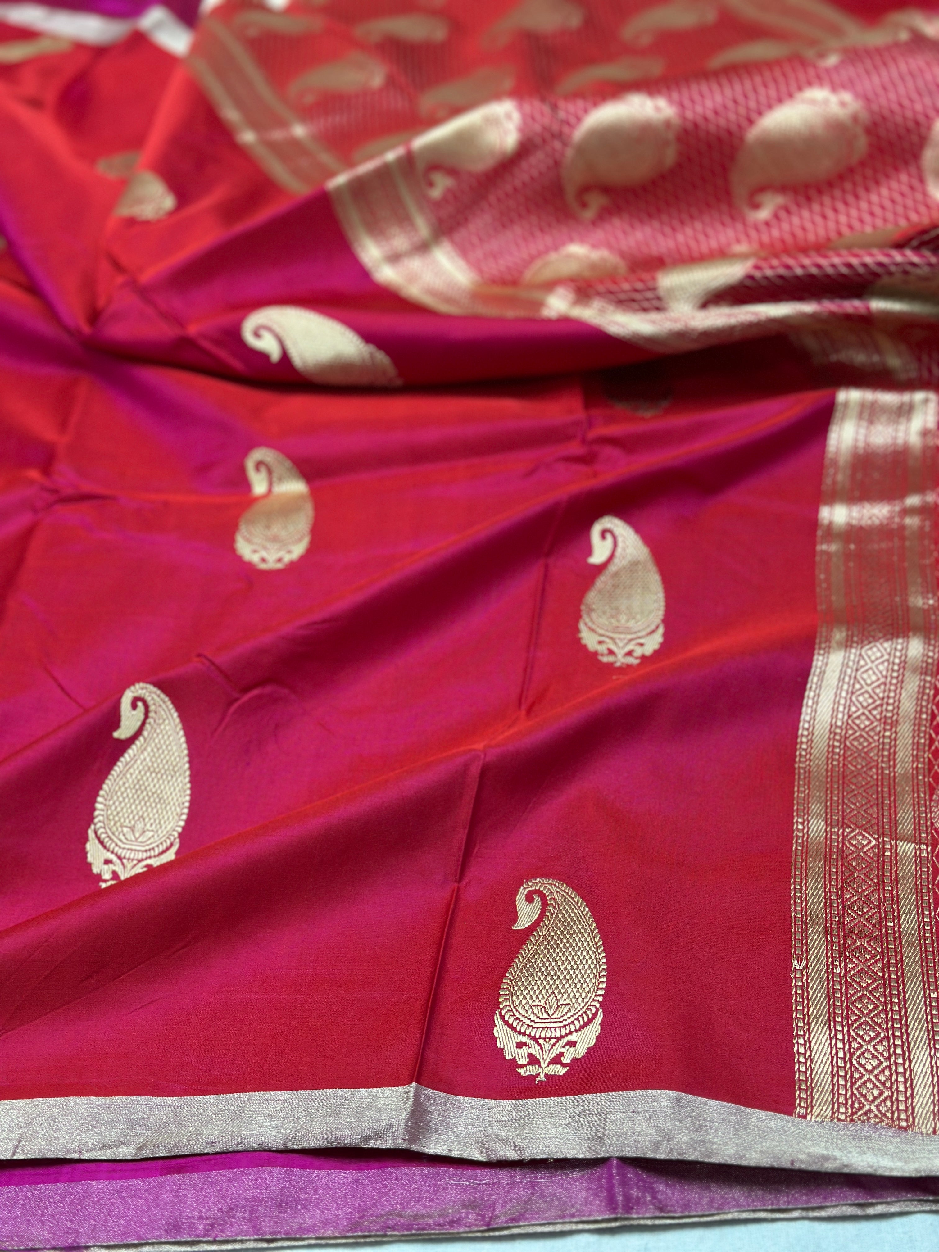 Handwoven Banarasi Pure Mashru Silk Saree