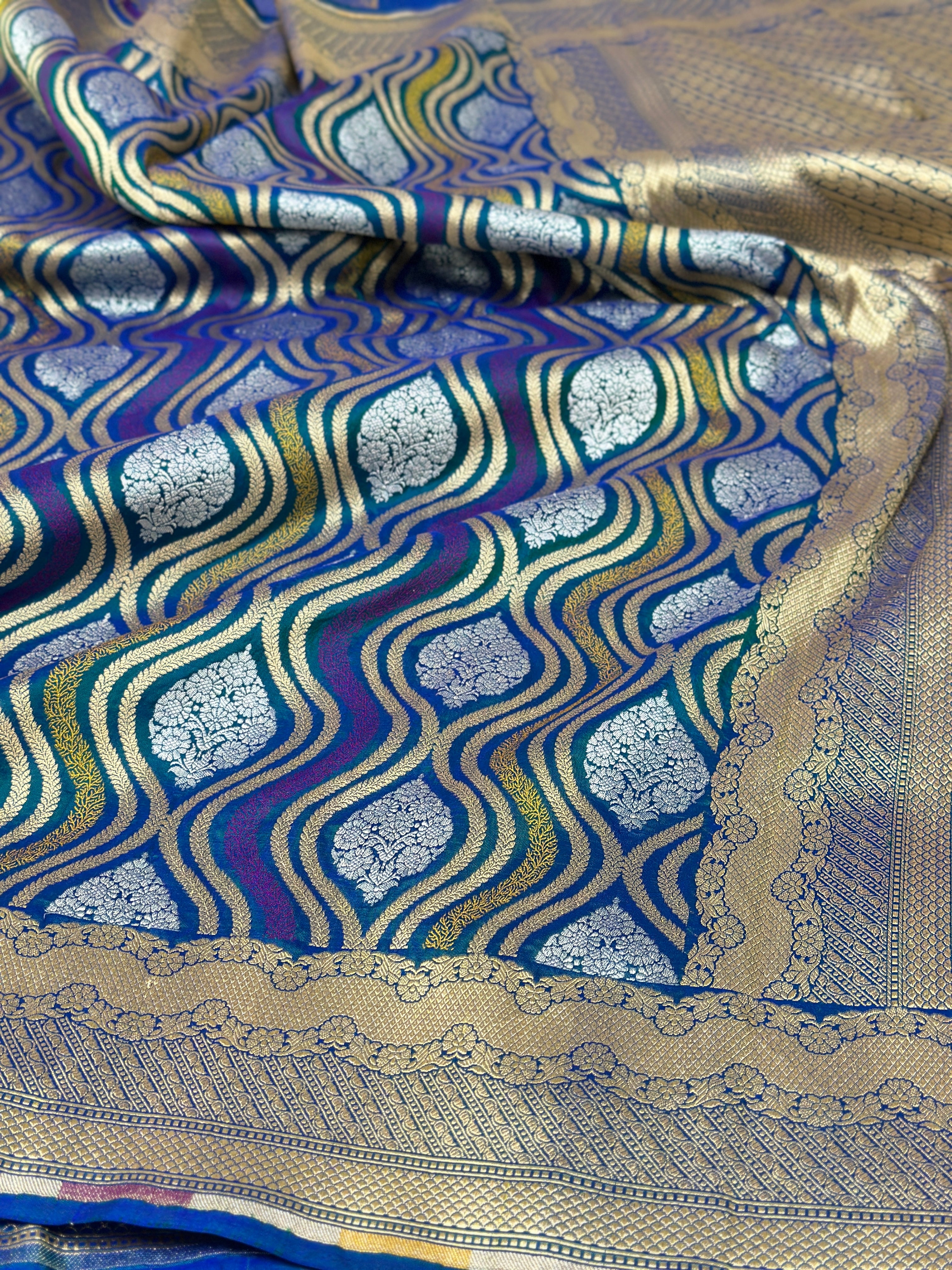 Banarasi Minakari Pure Silk Brocade Saree