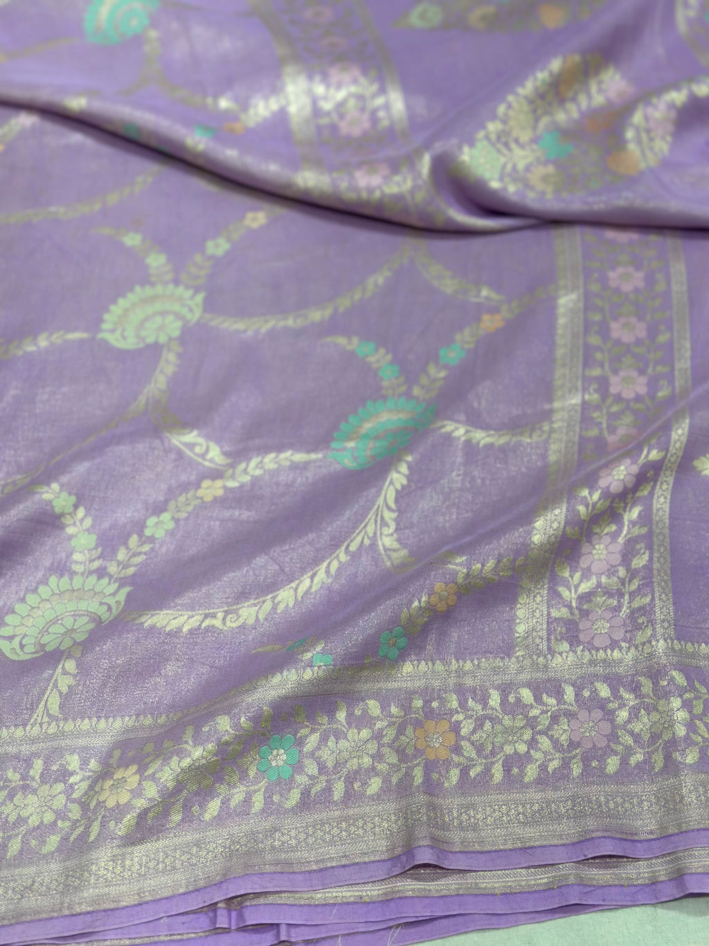 Pure Banarasi Tissue Khaddi Saree