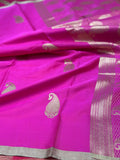 Handwoven Banarasi Pure Mashru Satin Silk Saree