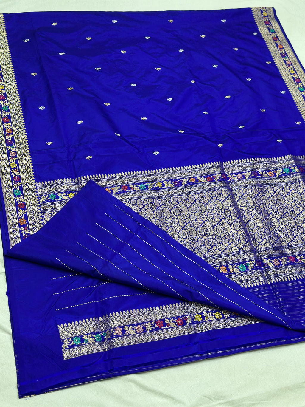 Royal Blue Handwoven Pure Banarasi Silk Saree