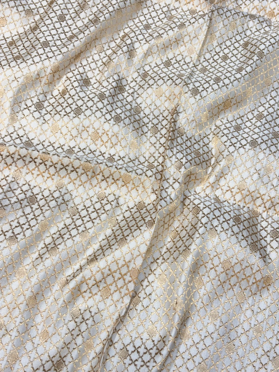 Teal Blue Pure Mashru Silk Handwoven Banarasi Saree