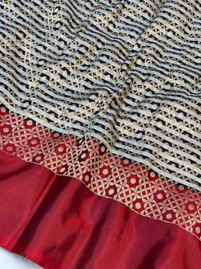 Pure Mashru Handwoven Silk Saree – Elegance
