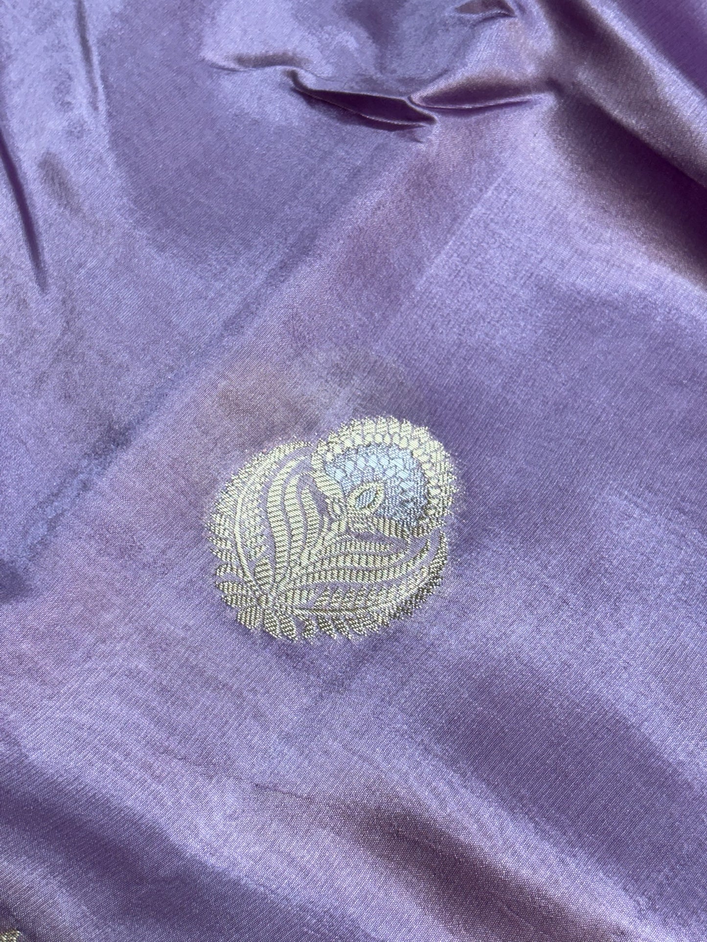 Pure Banarasi Soft Silk Saree – Lavender | Traditional Banarasi saree