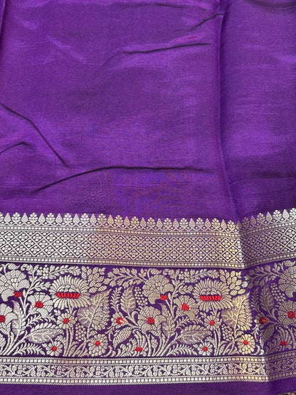 Pure Banarasi Soft Silk Saree – Ivory Beige | Traditional Banarasi saree