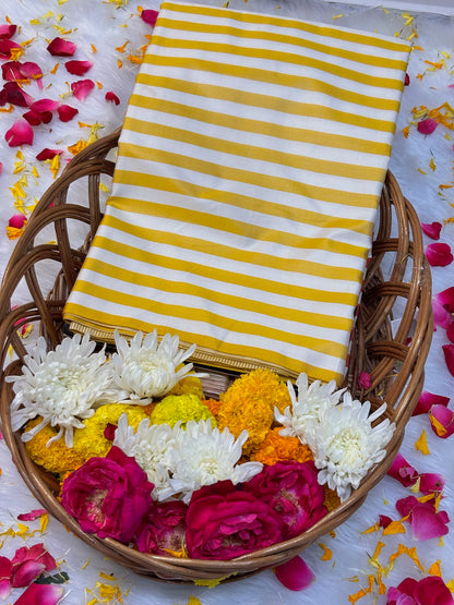 Pure Mashru Handwoven Silk Saree – Elegance
