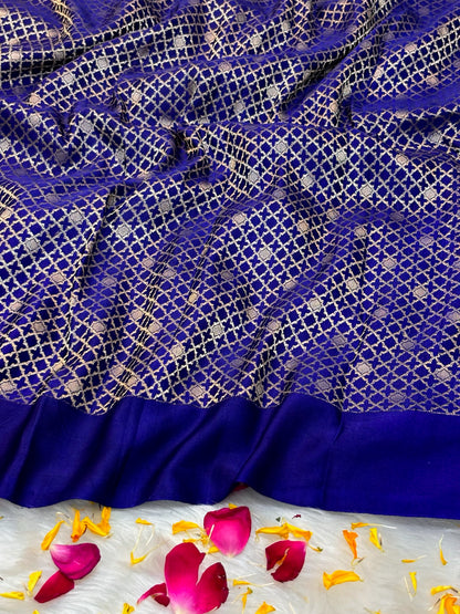 Pure Mashru Handwoven Silk Saree – Elegance