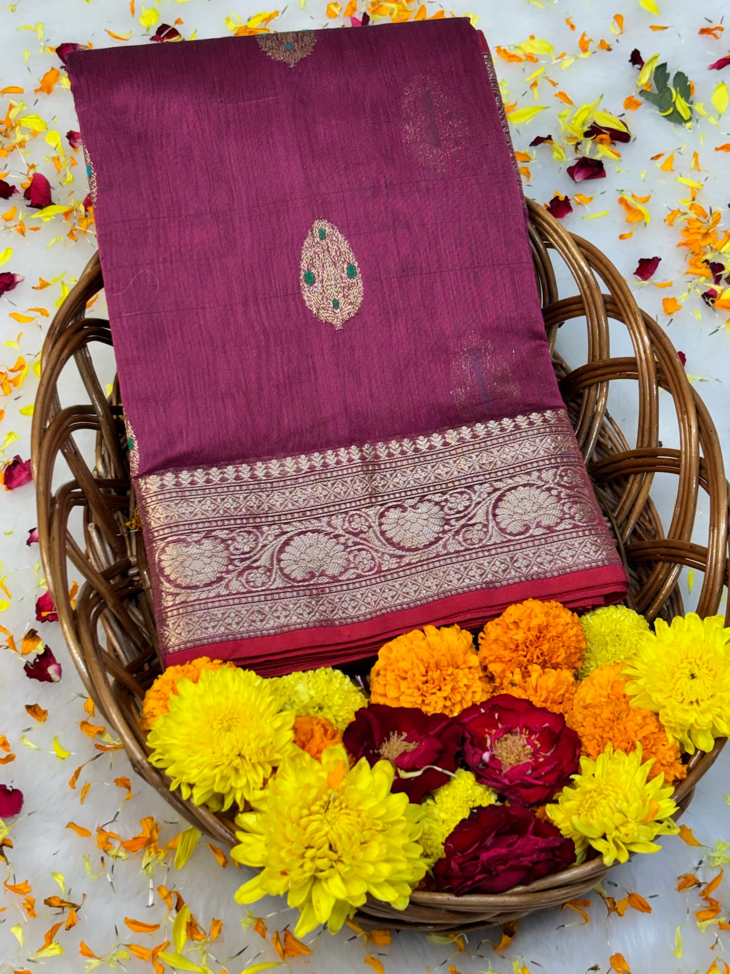 100% Pure Rose Blush Pink Cotton Silk Saree | Soft Lightweight Handwoven Elegant Saree for Daily & Festive Wear