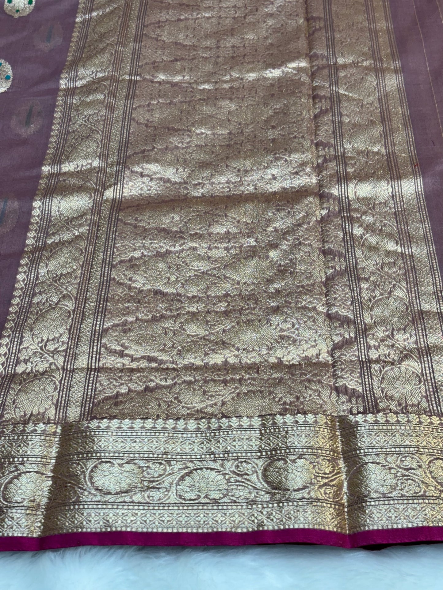 100% Pure Mauve Cotton Silk Saree | Soft Lightweight Handwoven Elegant Saree for Daily & Festive Wear