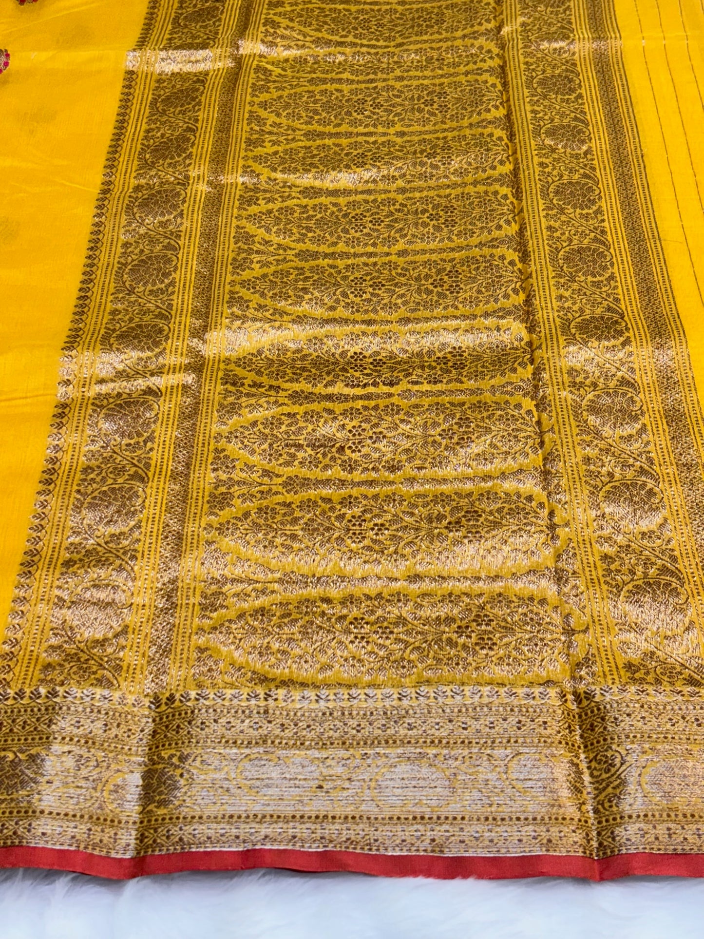 100% Pure Musterd Yellow Cotton Silk Saree | Soft Lightweight Handwoven Elegant Saree for Daily & Festive Wear