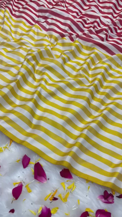 Pure Mashru Handwoven Silk Saree – Elegance